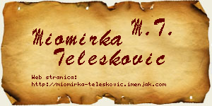 Miomirka Telesković vizit kartica